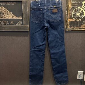 Wrangler Dark Blue Straight Leg Jeans